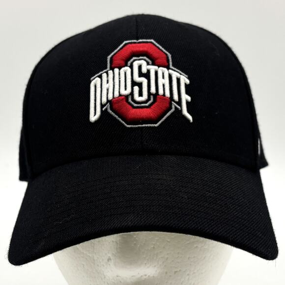 47 Brand Ohio State Buckeyes Hat OSFA Adjustable Black NCAA National Champions - Picture 1 of 9